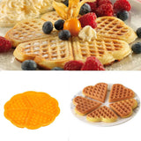 Practical Kitchen Silicone Mini Round Waffles Pan Cake Baking Mould Mold Waffle Tray High quality Waffles Mould #31830