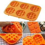 Waffle Makers Silicone Cake Mould Round Bakeware Nonstick Silicone Baking Waffle Muffin Molds Cooking Kitchen Items