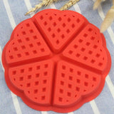 Round Heart Shape Waffle Biscuit Mold Silicone Cake Mould Kitchen Baking Tool Hot