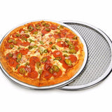 Latest Aluminum Flat Mesh Pizza Screen Round Baking Tray Metal Net Bakeware Kitchen Tools Pizza 6-22inch Bakeware Cookware