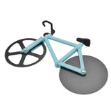 Bicycle Stainless Steel Blades Non-Stick Pizza Cutter Cutting Wheels Slicer Kithen Tool with Stand Holder Pizza Cutter Tool